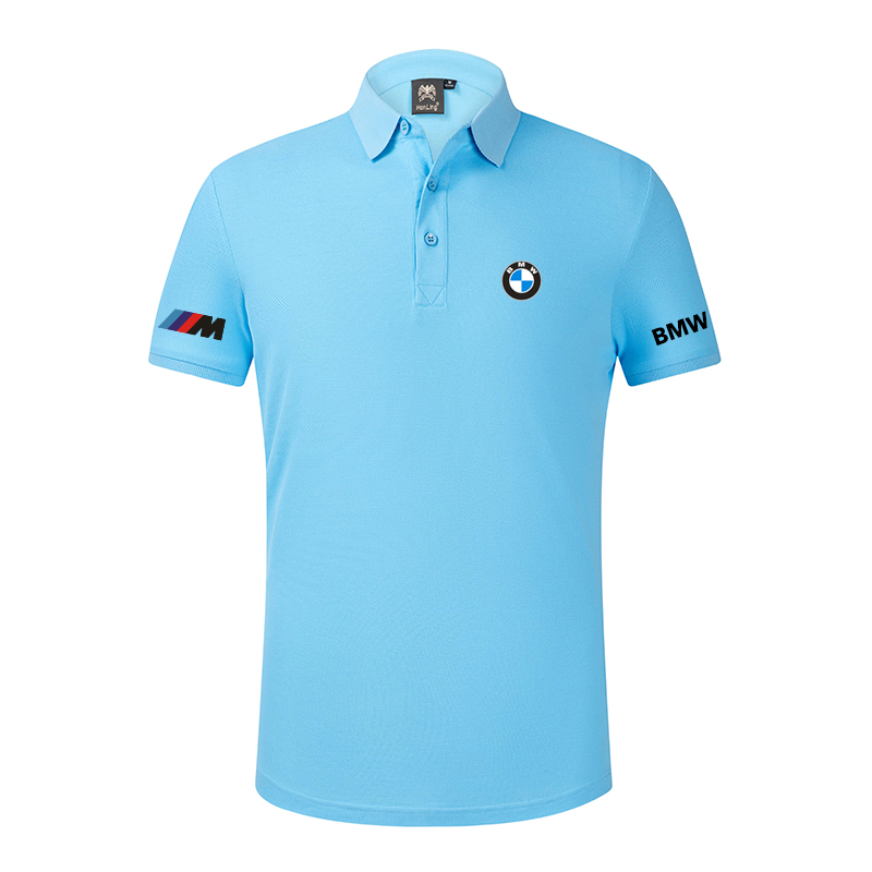 2022 Polo BMW Motorsport Homme Coton Mercerisé Col Contrasté Manche Courte